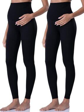 Maternity Leggings Over Belly Yoga Pants Active Wear Workout